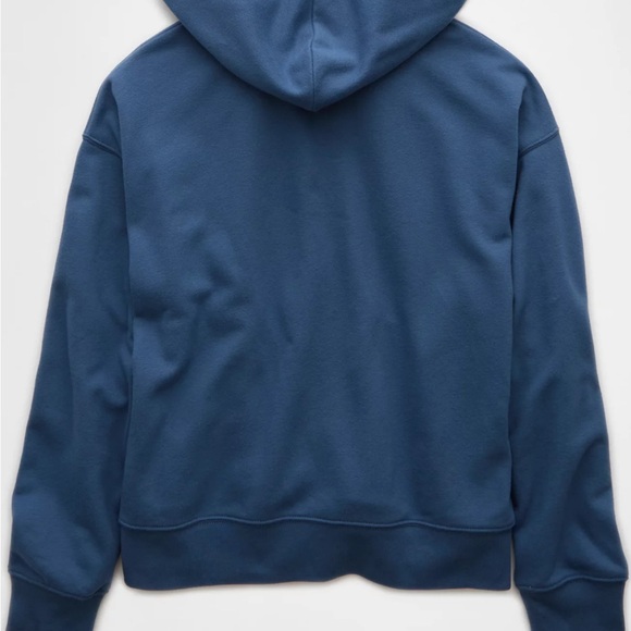 American Eagle Fleece Zip-Up Hoodie Blue - Picture 2 of 7